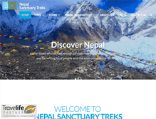 Tablet Screenshot of nepalsanctuarytreks.com